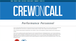 Desktop Screenshot of crewoncall.com.au